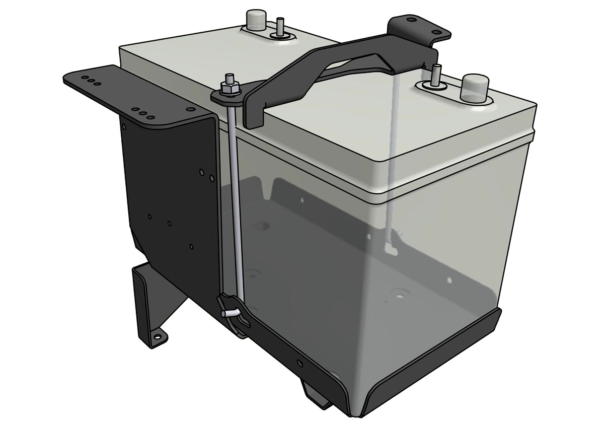 TOYOTA HILUX - 2015-PRESENT - BATTERY TRAY -  BATTERY TRAY